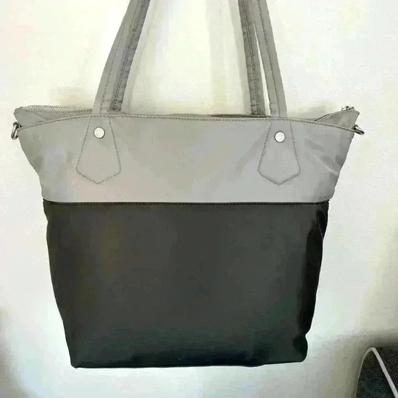 MZ Wallace Large‎ Soho Travel Tote Two Tone Grey - Picture 5 of 12